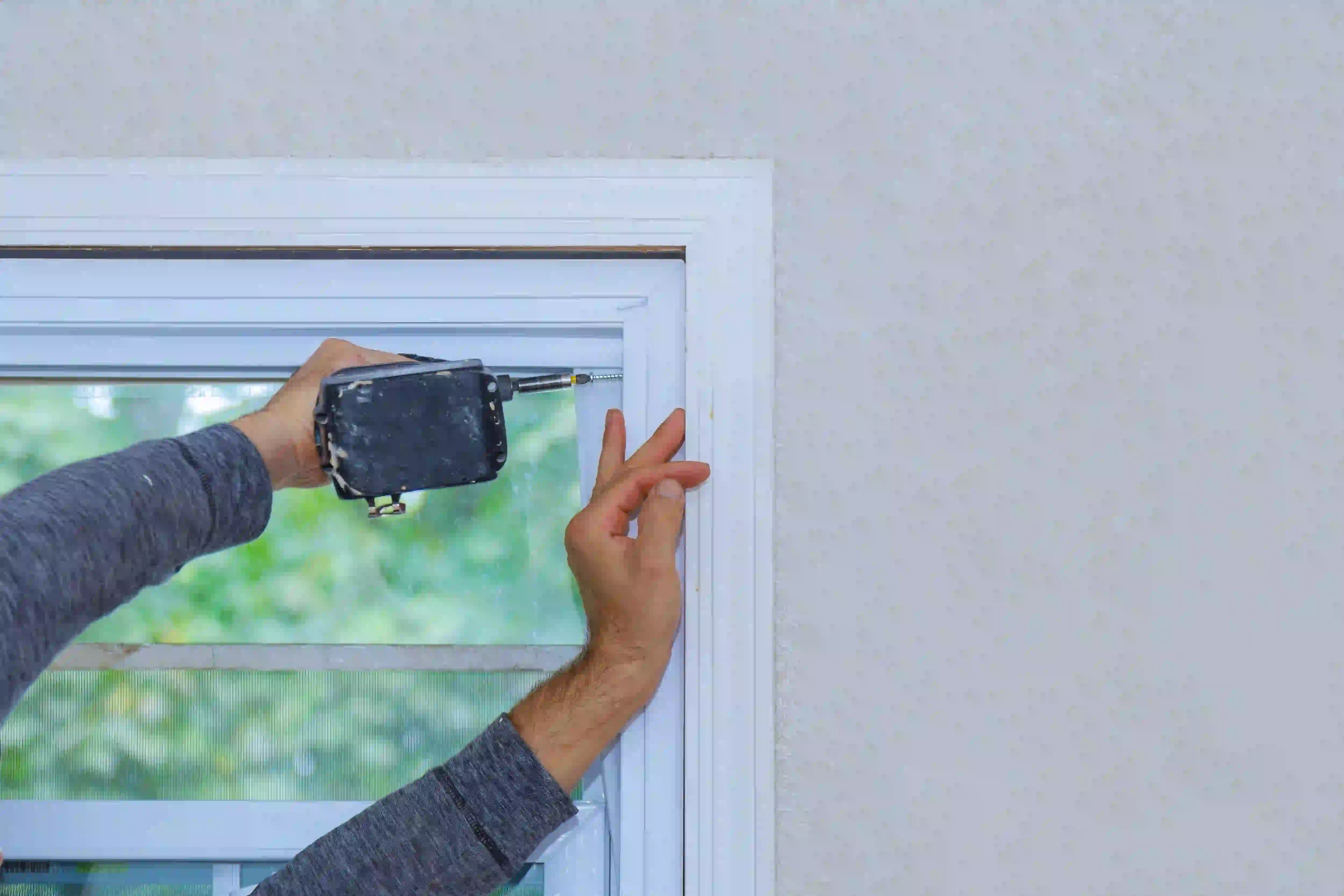 Window installation in residential home